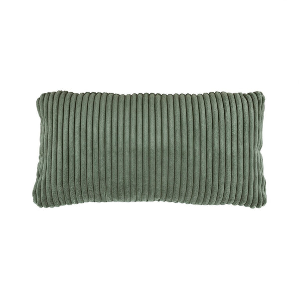 English Elm Modern Corduroy Accent Armchair with Lumbar Pillow Rubberwood Frame Living Room Seat Green B011P500675