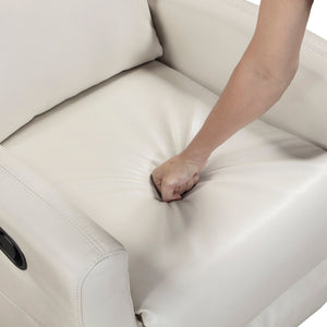 English Elm Contemporary Wall Hugger Recliner Faux Leather Chair with Side Pocket for Living Rooms B011P501146