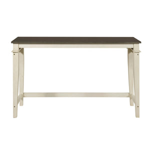 English Elm Modern Farmhouse Counter Height Dining Set with Usb Charging Ports and Upholstered Stools B011P522881