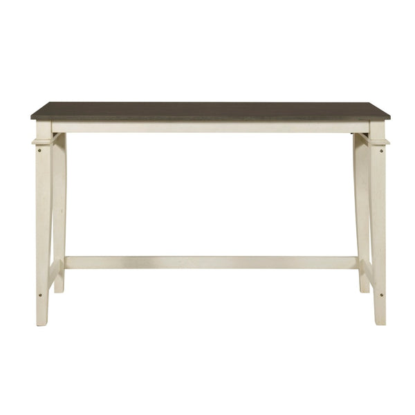 English Elm Modern Farmhouse Counter Height Dining Set with Usb Charging Ports and Upholstered Stools B011P522881