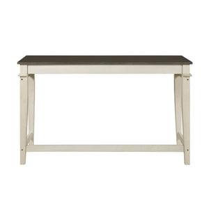 English Elm Modern Farmhouse Counter Height Dining Set with Usb Charging Ports and Upholstered Stools B011P522881