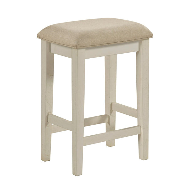 English Elm Modern Farmhouse Counter Height Dining Set with Usb Charging Ports and Upholstered Stools B011P522881