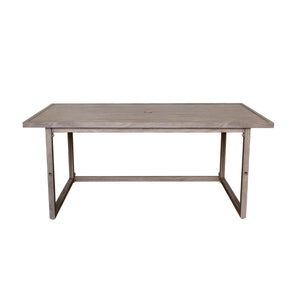 English Elm Elegant Resort Style Wicker Patio Sectional with Ottomans and Convertible Height Table B011P522882