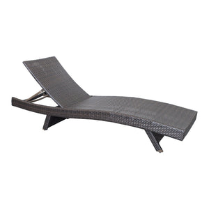 English Elm Luxury Resin Wicker Outdoor Chaise Lounges Set of 2 Poolside Reclining Patio Seating Espresso B011P526018