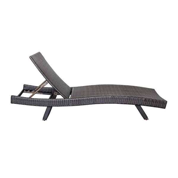 English Elm Luxury Resin Wicker Outdoor Chaise Lounges Set of 2 Poolside Reclining Patio Seating Espresso B011P526018