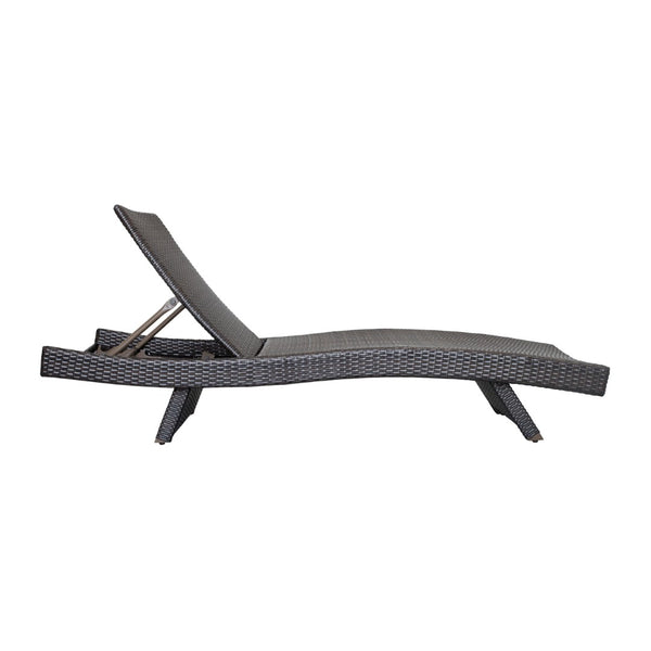 English Elm Luxury Resin Wicker Outdoor Chaise Lounges Set of 2 Poolside Reclining Patio Seating Espresso B011P526018