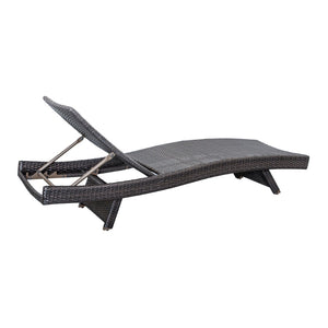 English Elm Luxury Resin Wicker Outdoor Chaise Lounges Set of 2 Poolside Reclining Patio Seating Espresso B011P526018