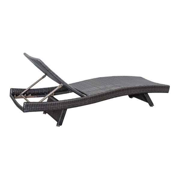 English Elm Luxury Resin Wicker Outdoor Chaise Lounges Set of 2 Poolside Reclining Patio Seating Espresso B011P526018