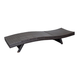 English Elm Luxury Resin Wicker Outdoor Chaise Lounges Set of 2 Poolside Reclining Patio Seating Espresso B011P526018