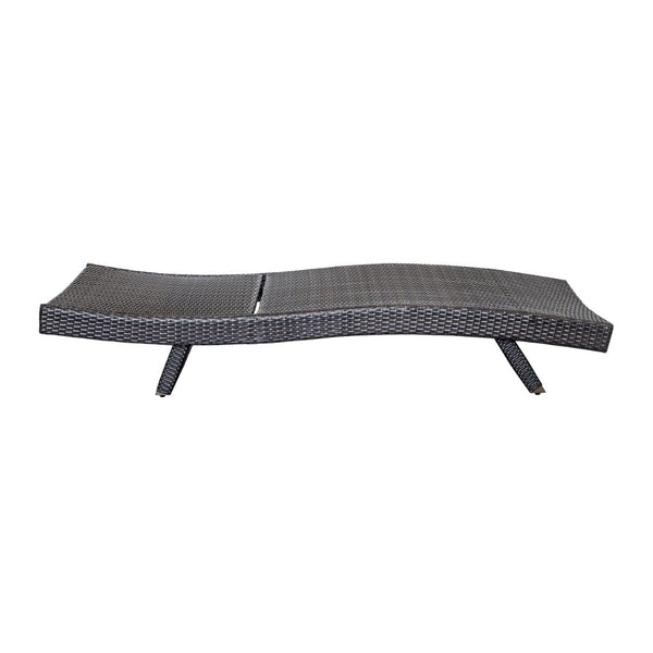 English Elm Luxury Resin Wicker Outdoor Chaise Lounges Set of 2 Poolside Reclining Patio Seating Espresso B011P526018