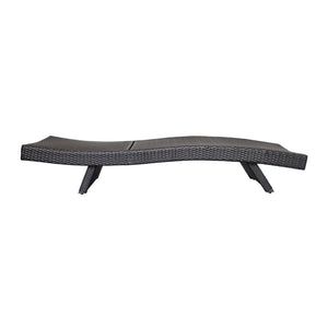 English Elm Luxury Resin Wicker Outdoor Chaise Lounges Set of 2 Poolside Reclining Patio Seating Espresso B011P526018