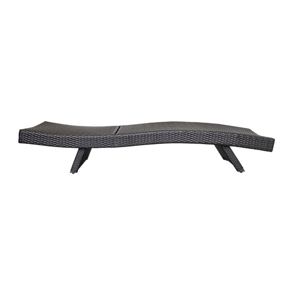 English Elm Luxury Resin Wicker Outdoor Chaise Lounges Set of 2 Poolside Reclining Patio Seating Espresso B011P526018