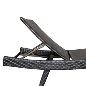 English Elm Luxury Resin Wicker Outdoor Chaise Lounges Set of 2 Poolside Reclining Patio Seating Espresso B011P526018