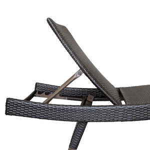 English Elm Luxury Resin Wicker Outdoor Chaise Lounges Set of 2 Poolside Reclining Patio Seating Espresso B011P526018