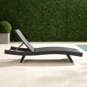 English Elm Luxury Resin Wicker Outdoor Chaise Lounges Set of 2 Poolside Reclining Patio Seating Espresso B011P526018