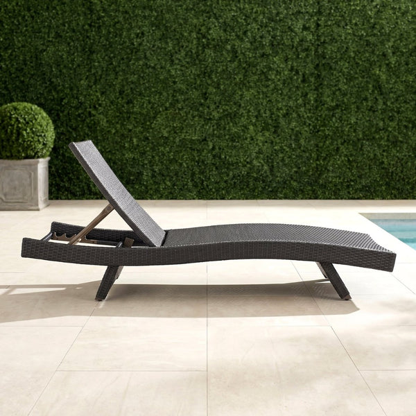 English Elm Luxury Resin Wicker Outdoor Chaise Lounges Set of 2 Poolside Reclining Patio Seating Espresso B011P526018