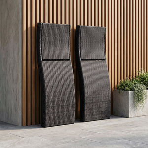English Elm Luxury Resin Wicker Outdoor Chaise Lounges Set of 2 Poolside Reclining Patio Seating Espresso B011P526018