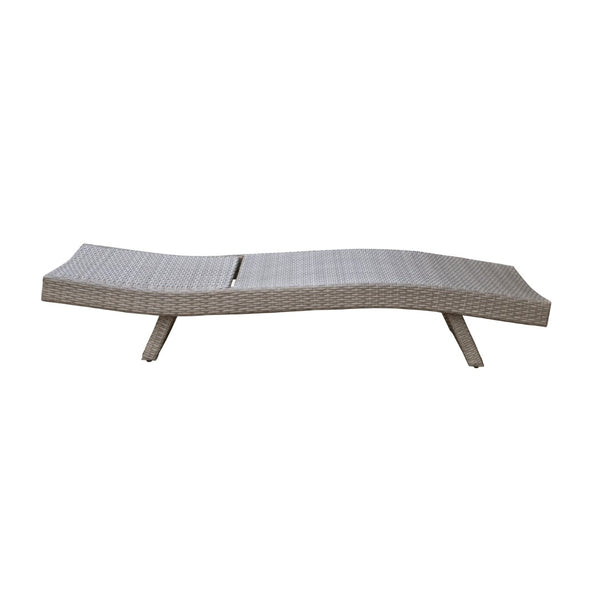 English Elm Luxury Resin Wicker Outdoor Chaise Lounges Set of 2 Poolside Reclining Patio Seating Gray B011P526019