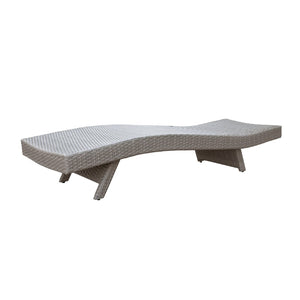 English Elm Luxury Resin Wicker Outdoor Chaise Lounges Set of 2 Poolside Reclining Patio Seating Gray B011P526019