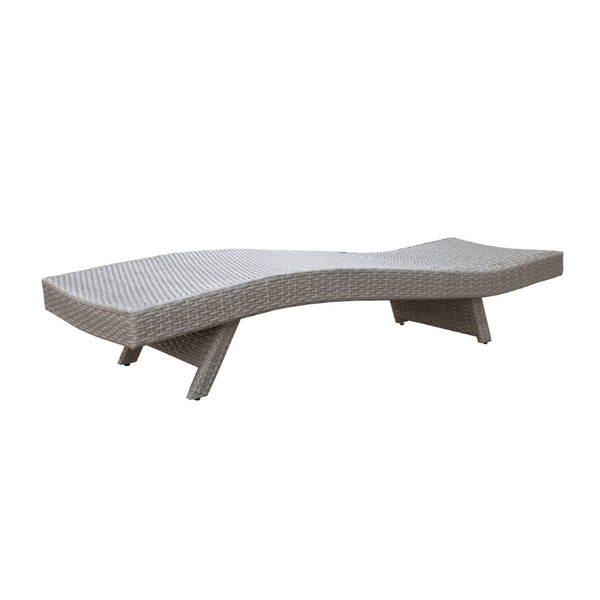 English Elm Luxury Resin Wicker Outdoor Chaise Lounges Set of 2 Poolside Reclining Patio Seating Gray B011P526019
