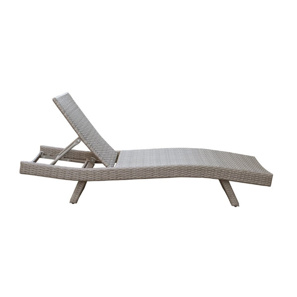 English Elm Luxury Resin Wicker Outdoor Chaise Lounges Set of 2 Poolside Reclining Patio Seating Gray B011P526019