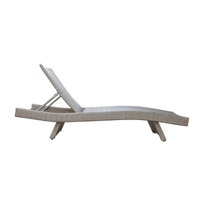 English Elm Luxury Resin Wicker Outdoor Chaise Lounges Set of 2 Poolside Reclining Patio Seating Gray B011P526019