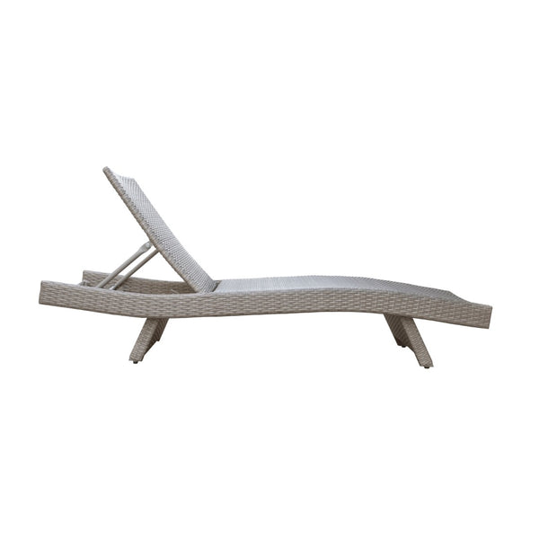 English Elm Luxury Resin Wicker Outdoor Chaise Lounges Set of 2 Poolside Reclining Patio Seating Gray B011P526019