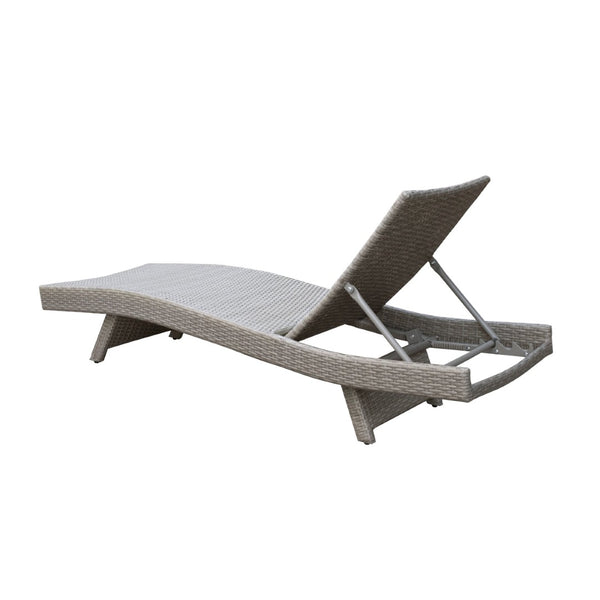 English Elm Luxury Resin Wicker Outdoor Chaise Lounges Set of 2 Poolside Reclining Patio Seating Gray B011P526019