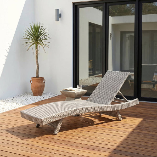 English Elm Luxury Resin Wicker Outdoor Chaise Lounges Set of 2 Poolside Reclining Patio Seating Gray B011P526019