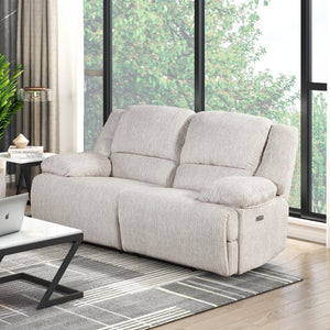 English Elm Premium Wall Hugger Power Loveseat Microfiber Upholstered with Usb Charging Ports B011P528595