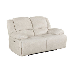 English Elm Premium Wall Hugger Power Loveseat Microfiber Upholstered with Usb Charging Ports B011P528595