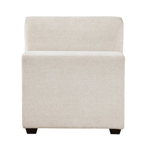 English Elm Contemporary Armless Chenille Modular Chair Plywood Build for Flexible Living Room Seating B011P529364