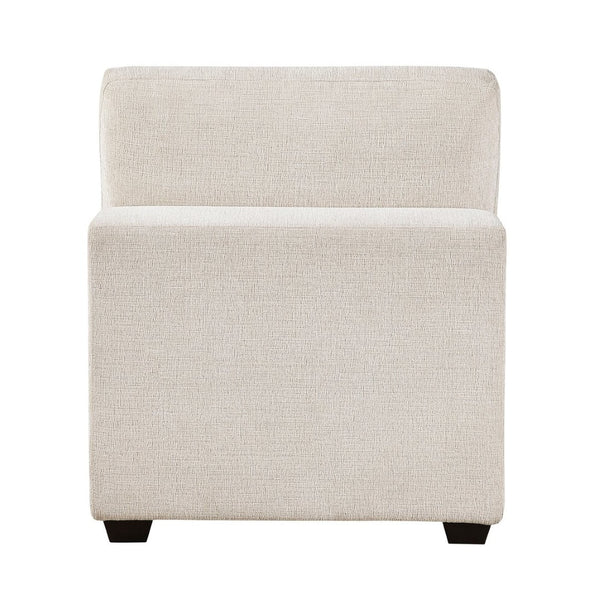 English Elm Contemporary Armless Chenille Modular Chair Plywood Build for Flexible Living Room Seating B011P529364