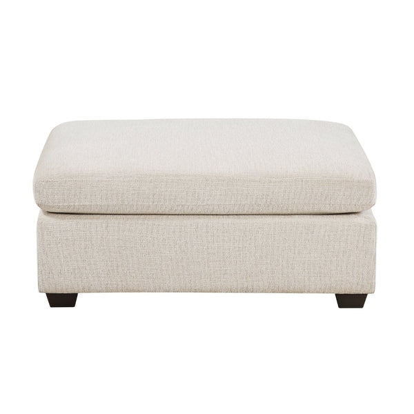 English Elm Contemporary Chenille Ottoman Plush Foam Seat Modular Living Room Accent Footrest B011P529368
