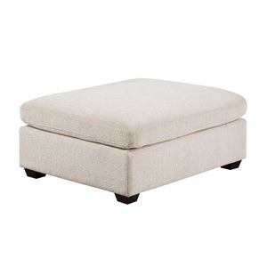 English Elm Contemporary Chenille Ottoman Plush Foam Seat Modular Living Room Accent Footrest B011P529368