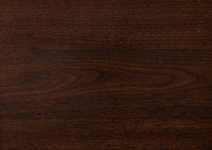 English Elm 1pc Walnut Veneer Rectangular Cocktail Table with Open Shelf Mid-century Living Room B011P532085
