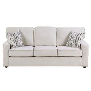 English Elm Modern Chenille Three Seat Sofa with Pocket Coil Support and Plywood Frame for Living Rooms B011P532944