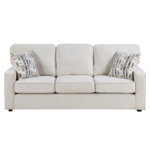 English Elm Modern Chenille Three Seat Sofa with Pocket Coil Support and Plywood Frame for Living Rooms B011P532944