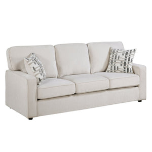 English Elm Modern Chenille Three Seat Sofa with Pocket Coil Support and Plywood Frame for Living Rooms B011P532944