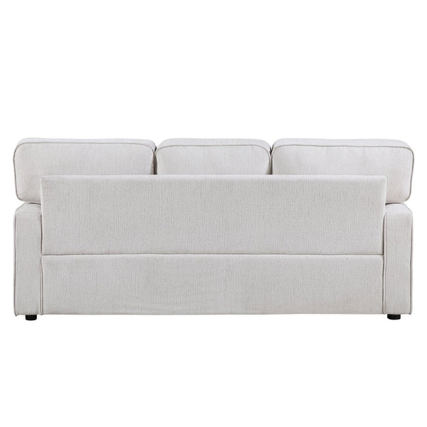 English Elm Modern Chenille Three Seat Sofa with Pocket Coil Support and Plywood Frame for Living Rooms B011P532944