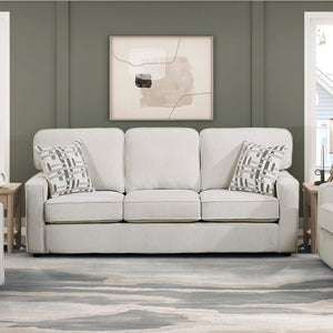 English Elm Modern Chenille Three Seat Sofa with Pocket Coil Support and Plywood Frame for Living Rooms B011P532944