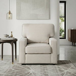 English Elm Modern Chenille Accent Chair Plush Pocket Coil Seating for Living Room or Bedroom B011P532946