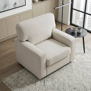 English Elm Modern Chenille Accent Chair Plush Pocket Coil Seating for Living Room or Bedroom B011P532946