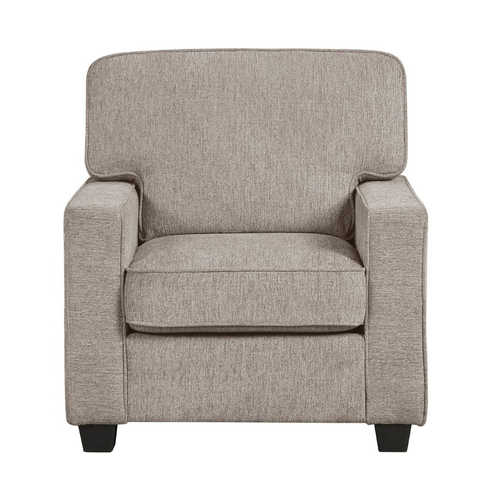 English Elm Contemporary Chenille Accent Chair with Pocket Coil Support and Slim Legs for Living Rooms B011P532950