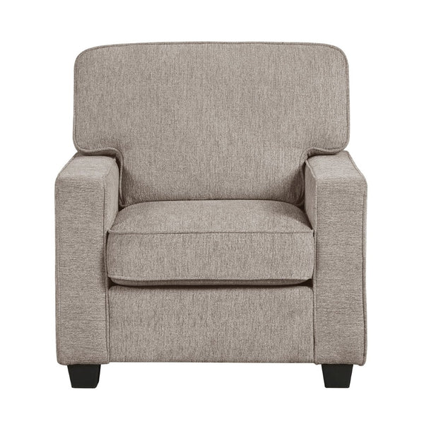 English Elm Contemporary Chenille Accent Chair with Pocket Coil Support and Slim Legs for Living Rooms B011P532950