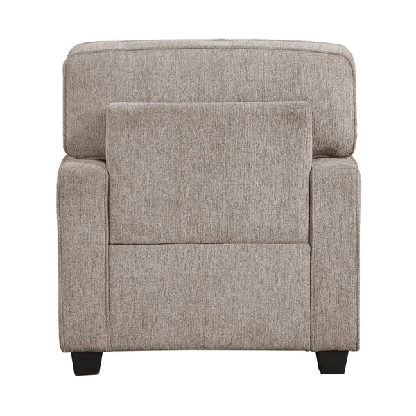 English Elm Contemporary Chenille Accent Chair with Pocket Coil Support and Slim Legs for Living Rooms B011P532950