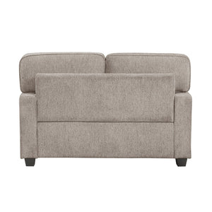 English Elm Contemporary Chenille Loveseat with Pocket Coil Support for Compact Living Spaces B011P532952