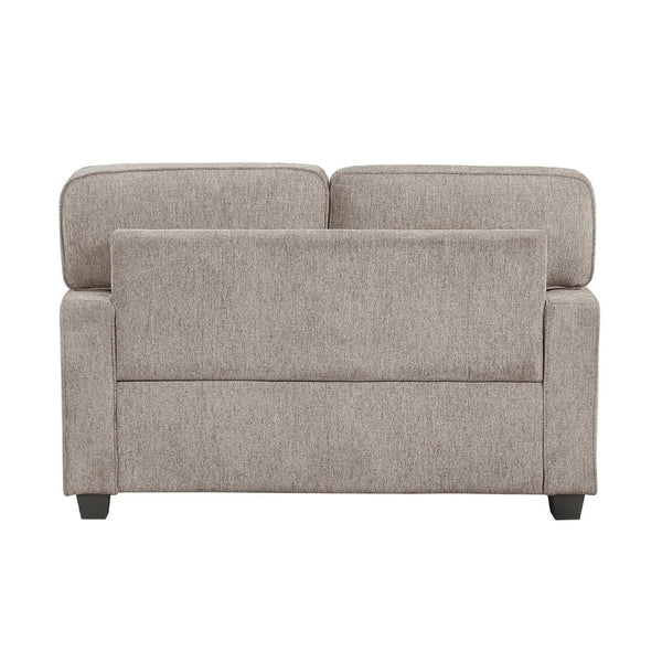 English Elm Contemporary Chenille Loveseat with Pocket Coil Support for Compact Living Spaces B011P532952