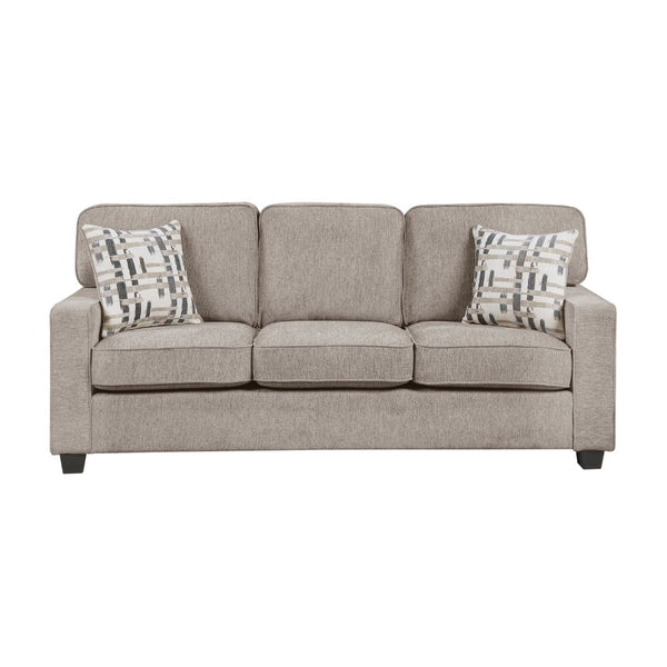 English Elm Contemporary Chenille Upholstered Sofa with Pocket Coil Support and Plywood Frame Comfort B011P532955