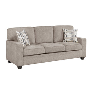 English Elm Contemporary Chenille Upholstered Sofa with Pocket Coil Support and Plywood Frame Comfort B011P532955